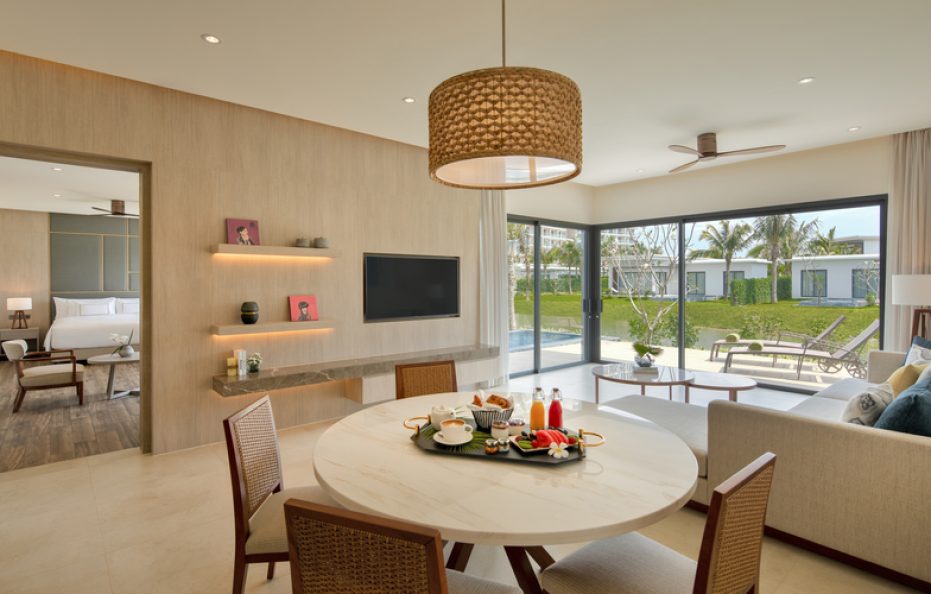 Biệt thự 02 phòng ngủ có hồ bơi riêng – Hướng vườn